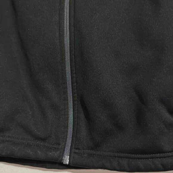 Vallarta Supermarkets Womens Black & Gray Zip-Up Vest With Embroidered Logo Size - Picture 6 of 8